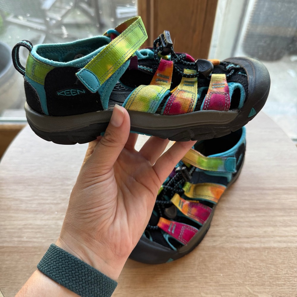 Keen Newport H2 Kids Water Shoes Sz 2 Sandals‎ Rainbow Tie Dye